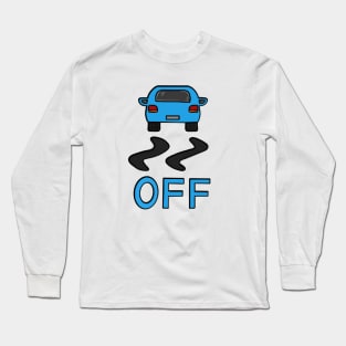 Pixelated Driving Car Long Sleeve T-Shirt